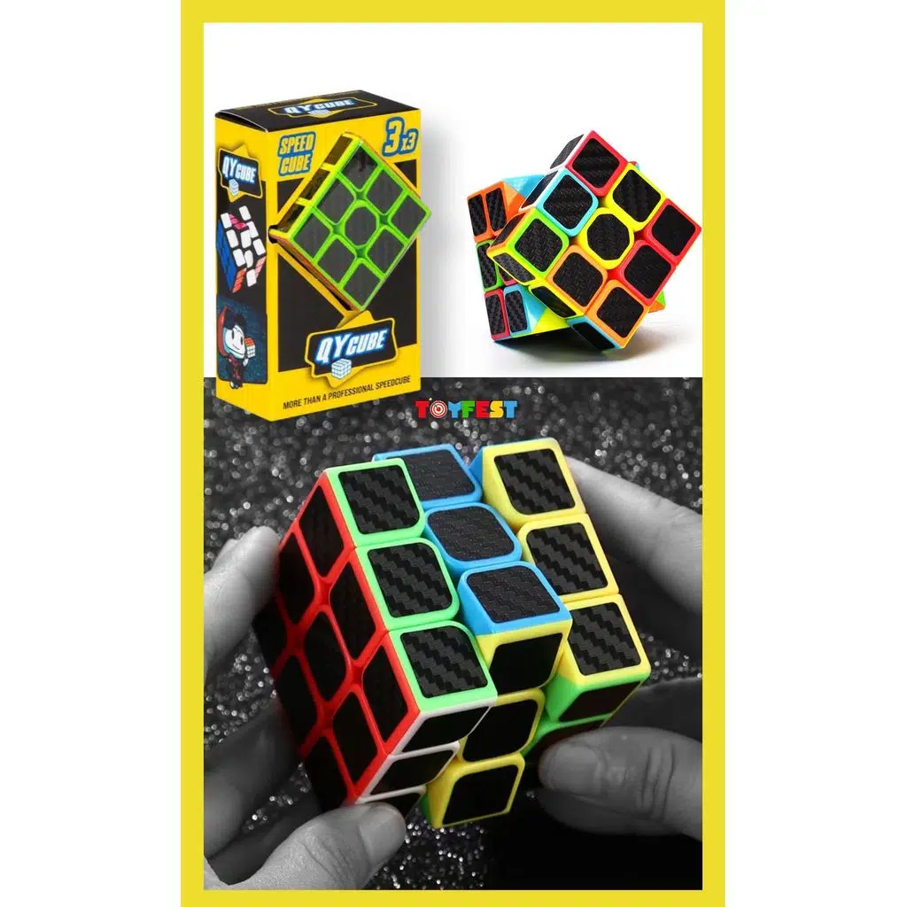 3X3 Fiber Karbon QY Speed Zeka Küpü Akıl Küpü