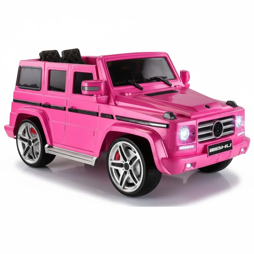 12V Akülü Araba Metalik Pembe (3-6 Yaş)
