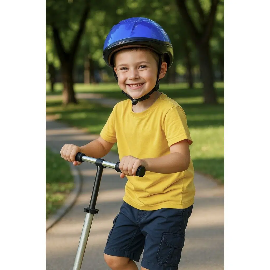 Bisiklet Paten Scooter Kullanımız için Mavi Kask