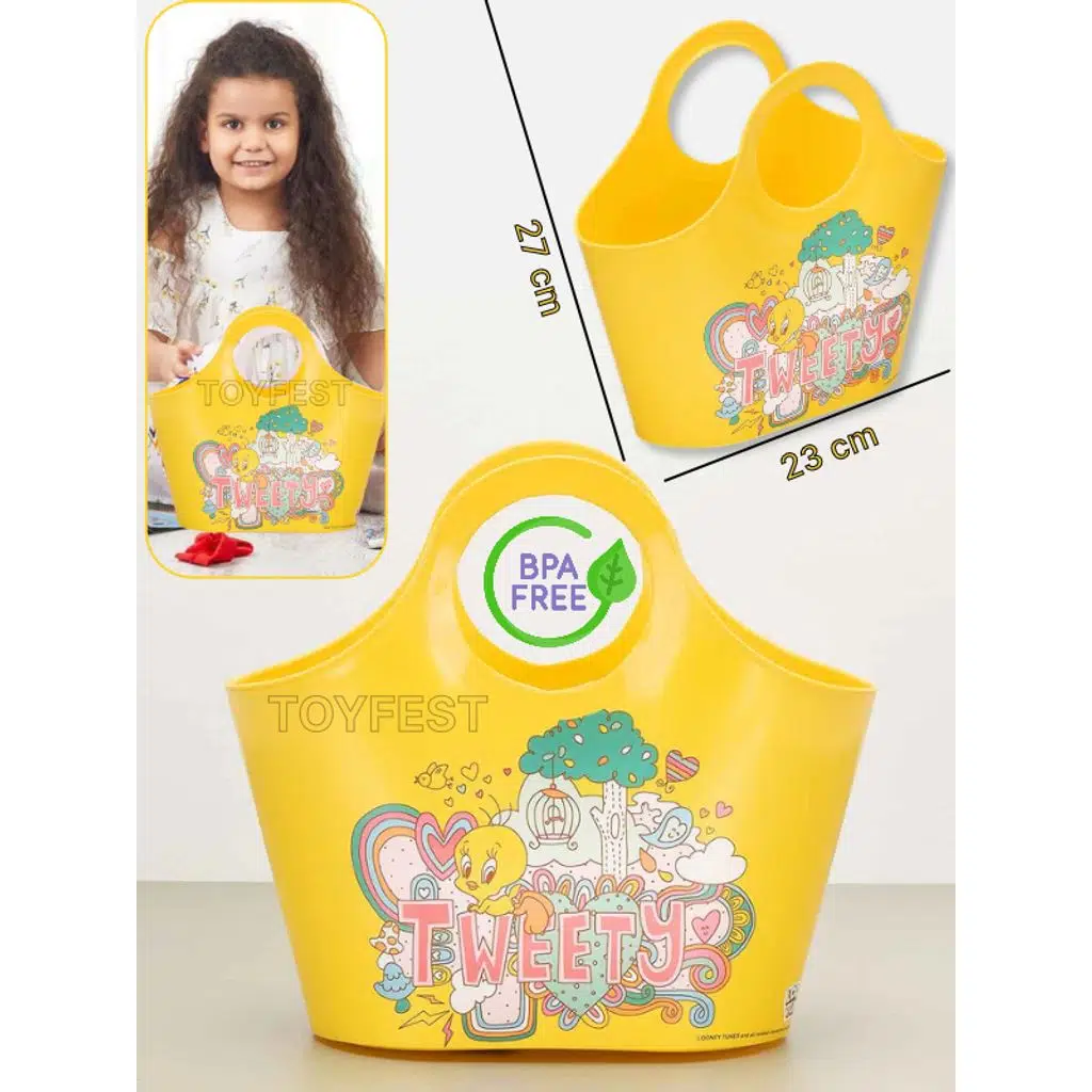 Çok Amaçlı Sarı Çocuk Günlük & Plaj Çantası - Tweety Model