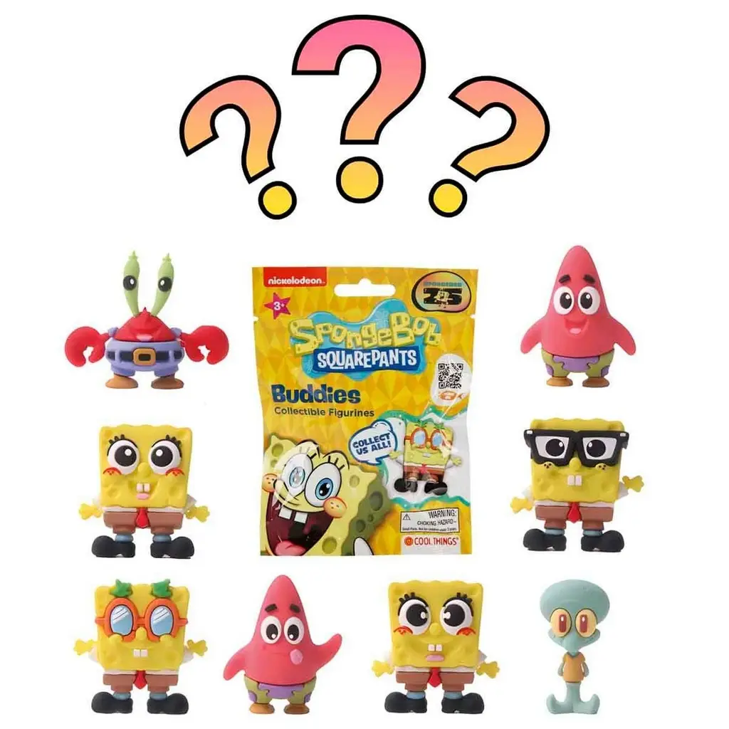 Cool Things SquarePants Buddies 3D Sürpriz Figür Paketi