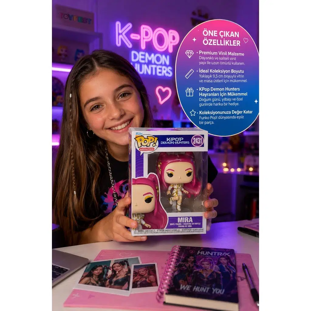 FUNKO Pop! Animasyon: Kpop Demon Hunters - Mira - Koleksiyon Vinil Figür 2431