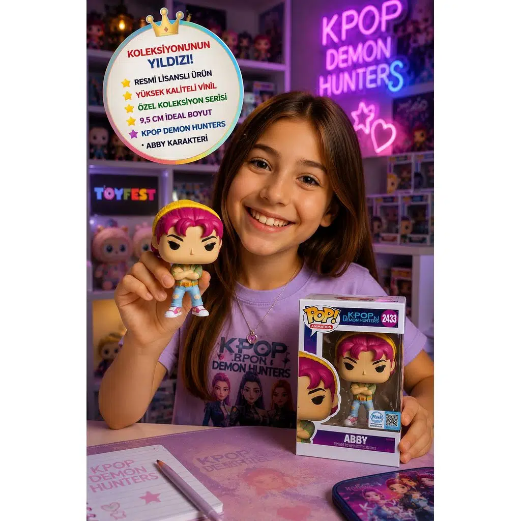 FUNKO Pop! Animasyon: Kpop Demon Hunters - Abby - Koleksiyon Vinil Figür 2433