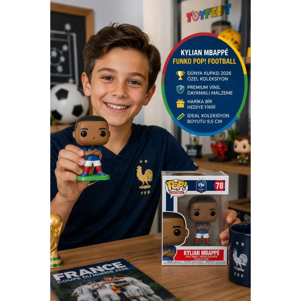 FUNKO Pop! Football France National Team - Kylian Mbappe -Fransız Futbolcu Koleksiyon Vinil Figür 78