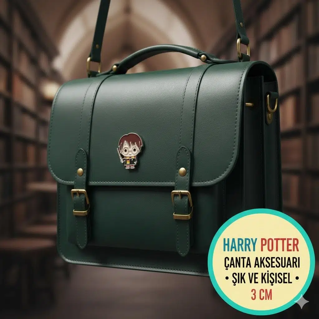Harry Potter Metal Rozet Pin Çanta Aksesuarı Wizarding World Lisanslı HARRY Figürlü
