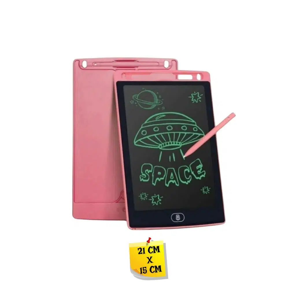 Kalemli Silinebilir 20 cm Yazı Tableti - Pembe