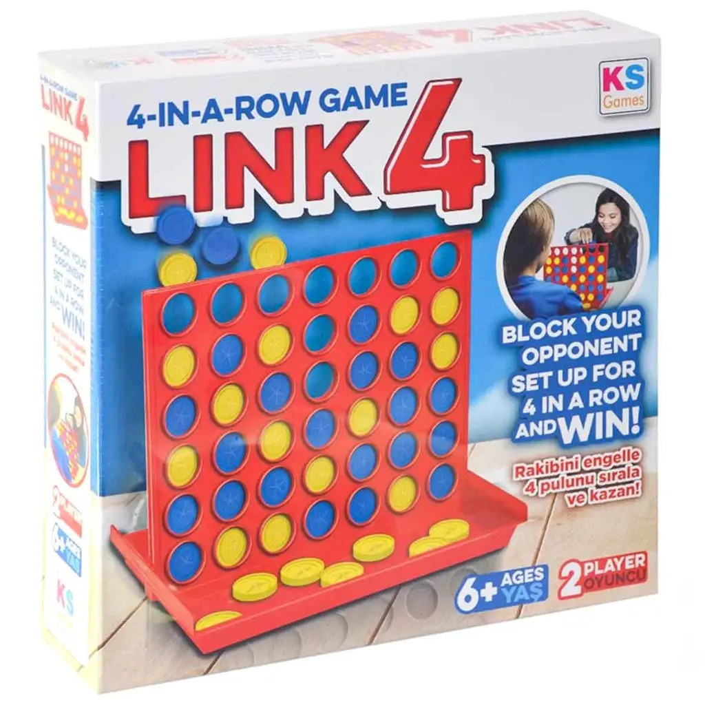 KS Games Link 4 Sıralı Oyun Kutu Oyunu