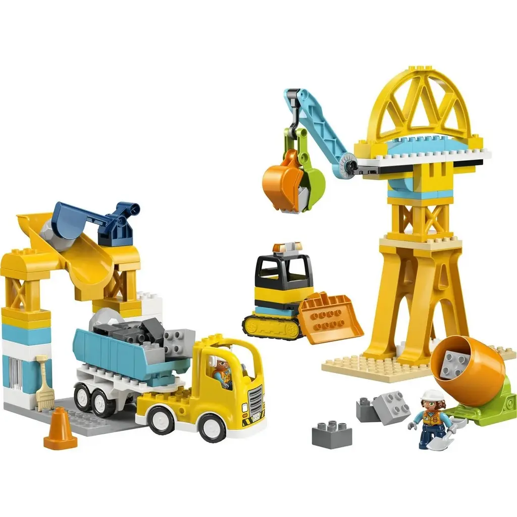 LEGO DUPLO Kasabası 3'ü 1 Arada İnşaat Sahası ve Araçları 10476