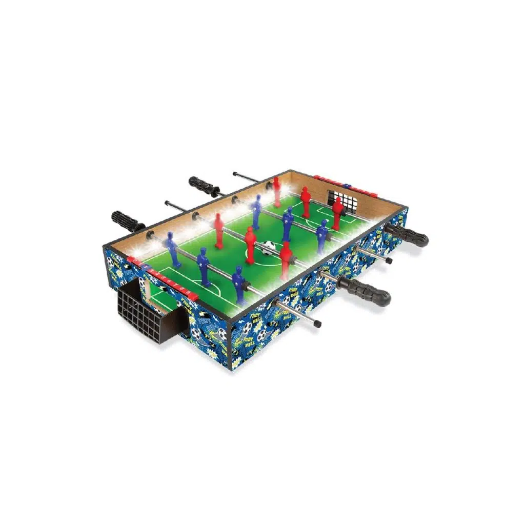 Masaüstü Portatif Taşınabilir Led Işıklı Futbol Langırt Oyun Seti 50X30CM