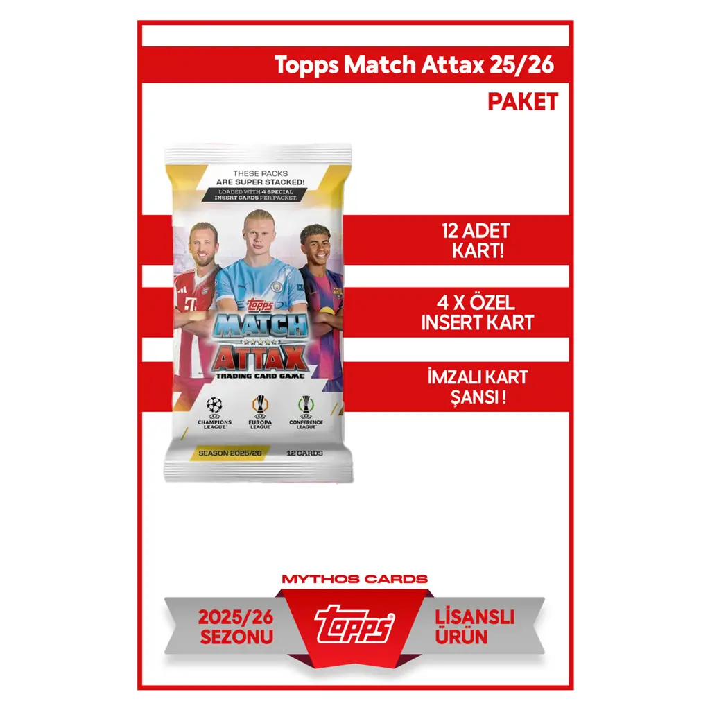 TOPPS Match Attax 25/26 Tekli Paket