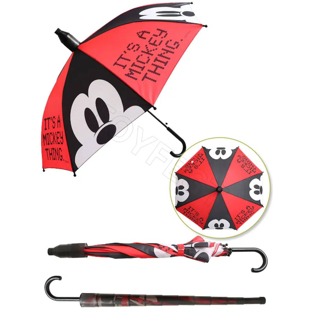 Mickey Mouse by Mickey PVC Koruma Kılıflı Çocuk Şemsiyesi - 3 - 12 Yaş Arası Çap : 85 cm