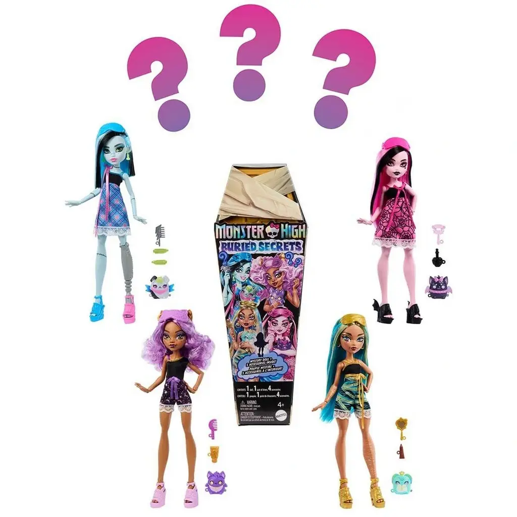 Monster High Gizemli Sırlar Havalı Pijama Partisi Serisi Sürpriz Paket - 1 ADET