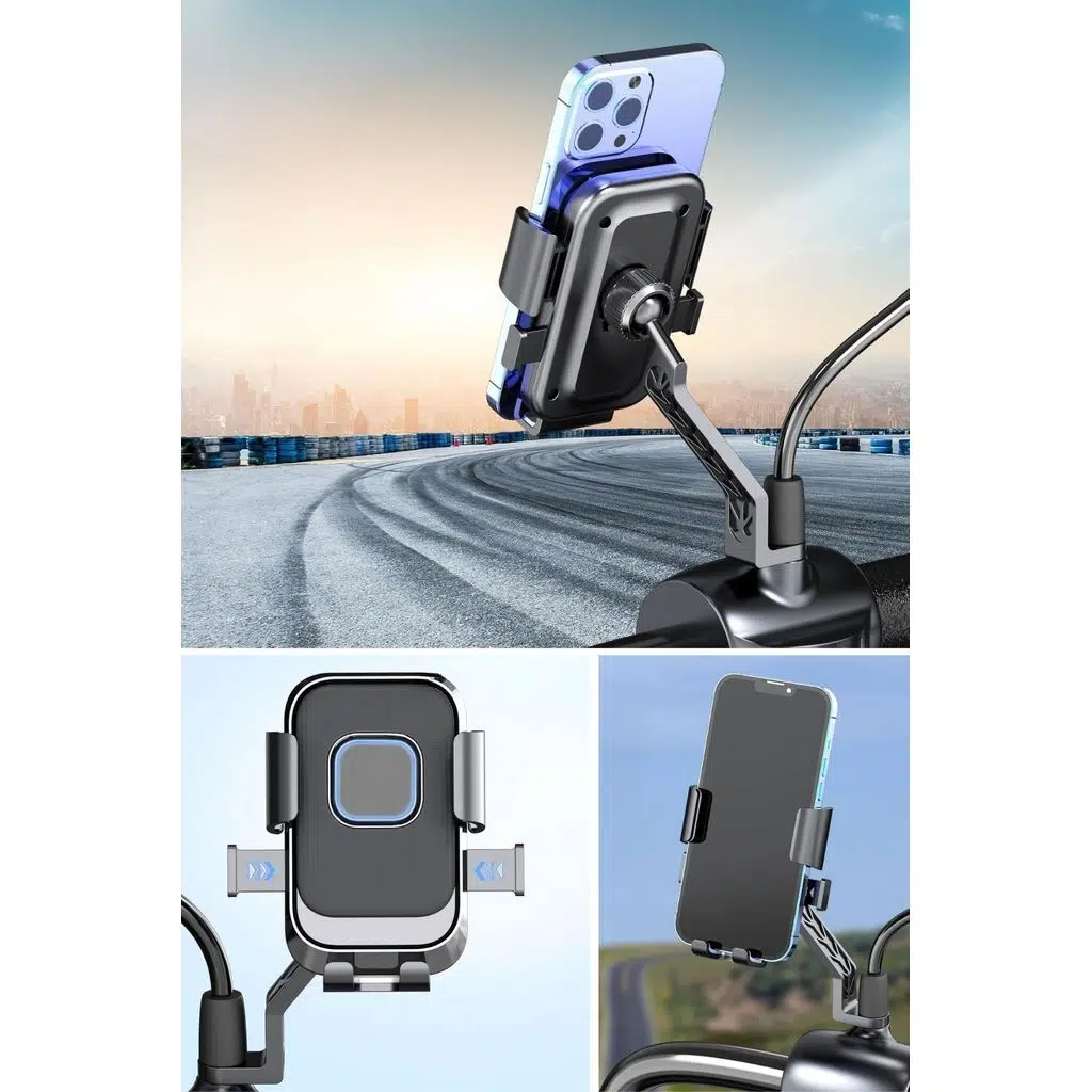 ® Motor,Motosiklet,Bisiklet ,Scooter İçin 360 Derece Dönebilen Dikiz Aynası Versiyonu Telefon