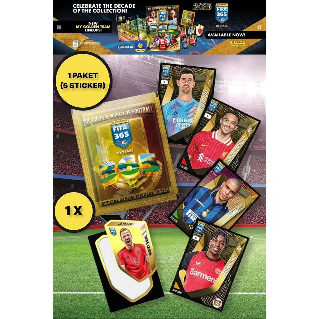 Panini Adrenalyn Fifa 365 - 2025 Futbolcu Stickerları - 1 PAKET