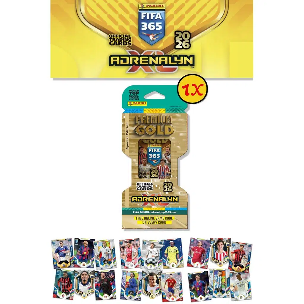 Panini Premium Gold 2026 Adrenalyn XL Futbolcu Kartı Special Edition Eco Blister (1 Paket 14 Kart)