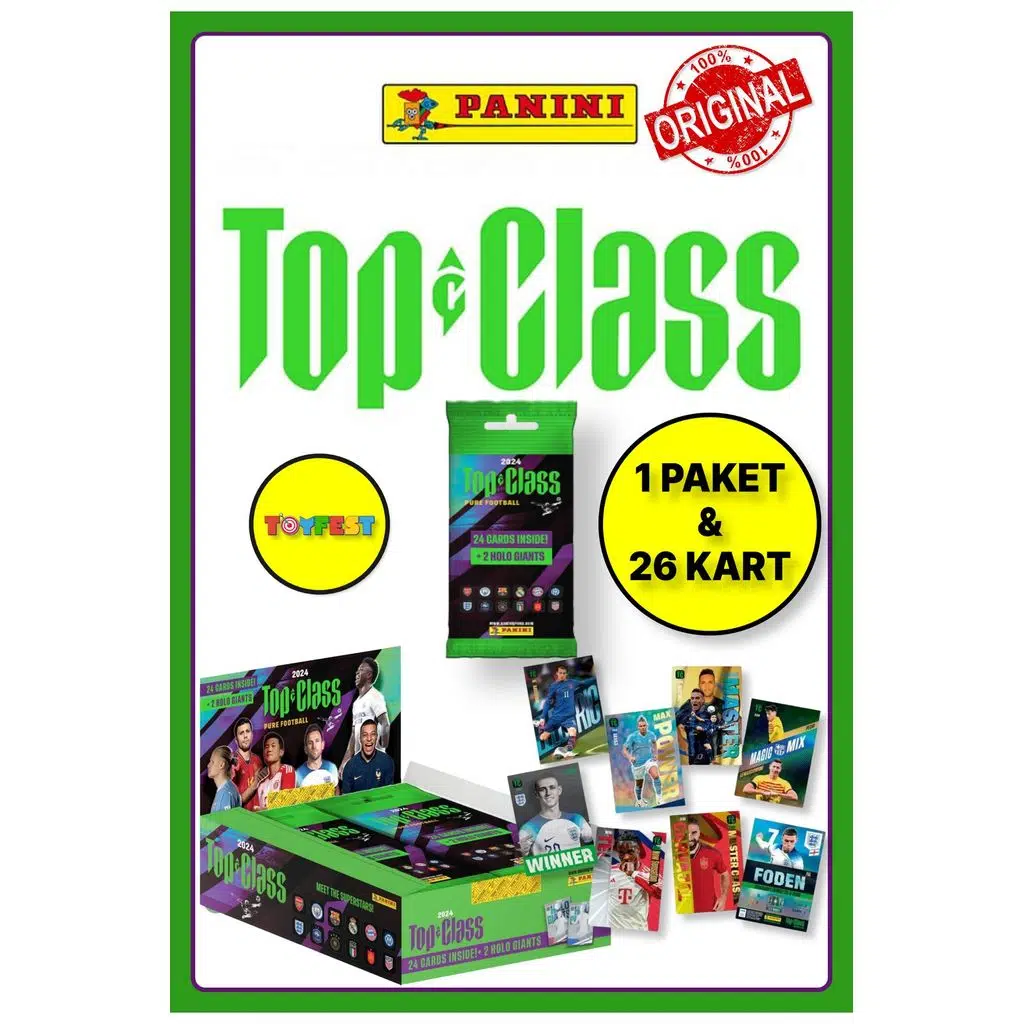 Panini Fifa Top Class 2024 Fat Pack Futbolcu Kartları + 1 Paket (24 Adet Kart + 2 Holo Giants Kart)