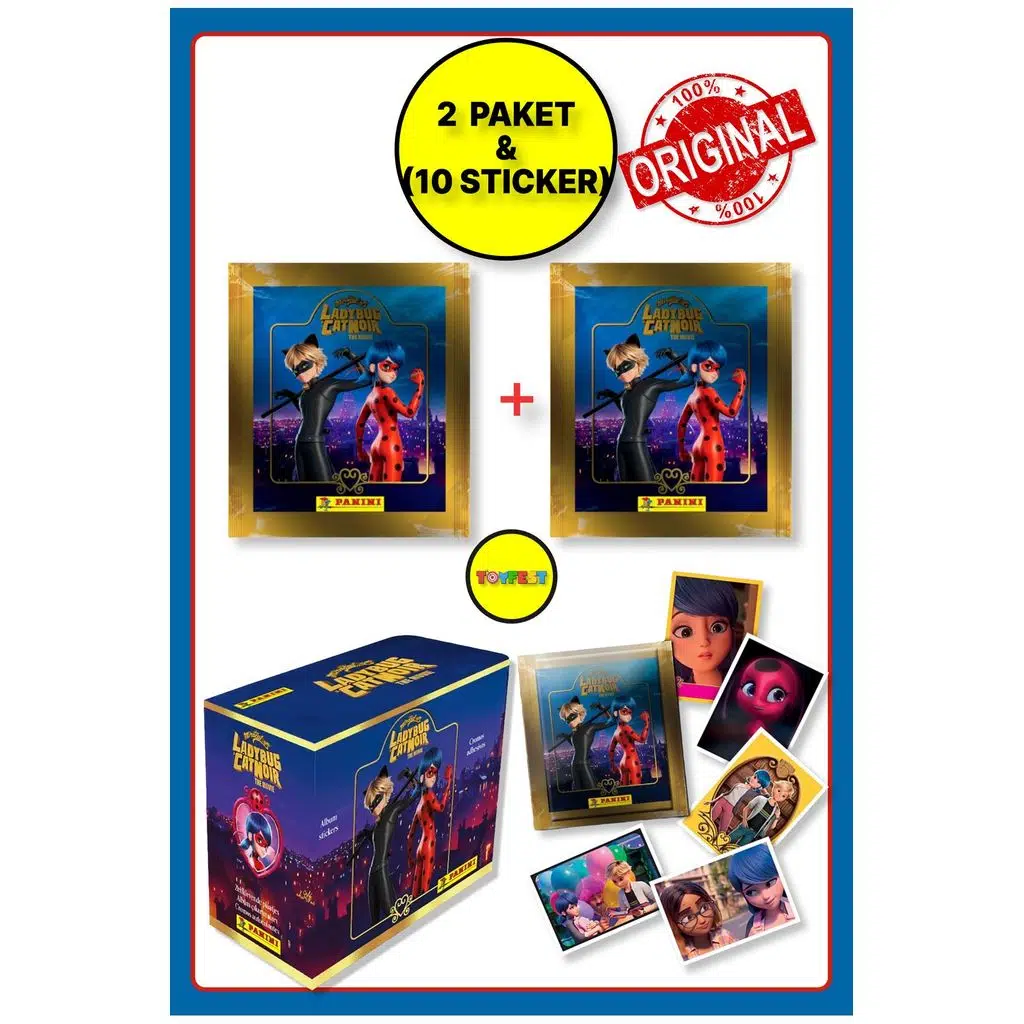 Panini Miraculous Mucize Uğur Böceği Sticker Çıkartma