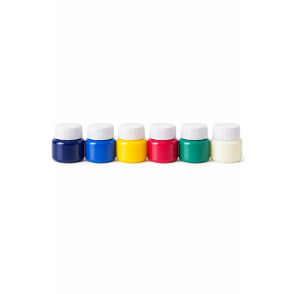 Parmak Boya Seti 6 Renk Yıkanabilir Çocuk Boyası 6x30 ml 3+ Yaş