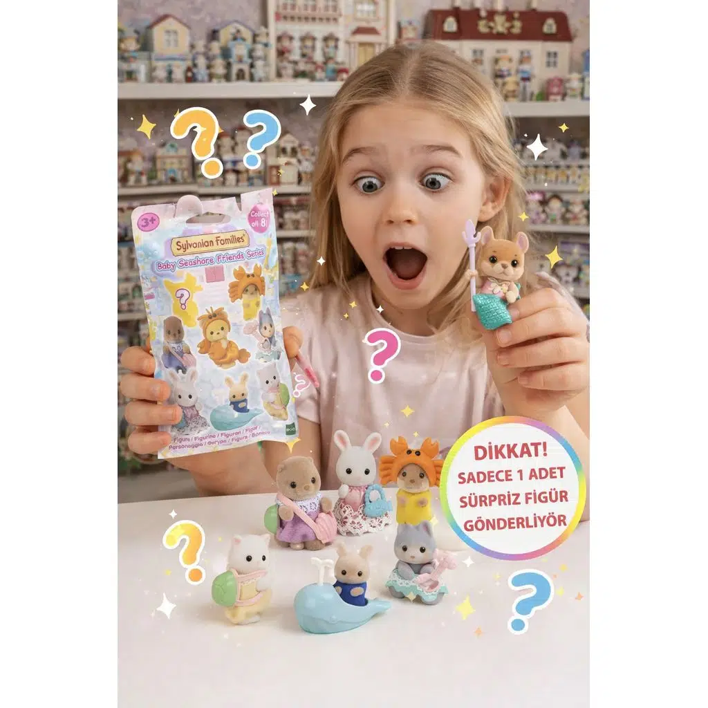 Sylvanian Families Baby Seashore Friends EPOCH Surprise Bag Sürpriz Paket Mini Figür - 1 ADET