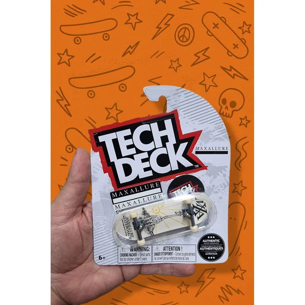 Tech Deck – Maxallure – Beyaz Zemin Zürafa Grafik – Parmak Kaykay