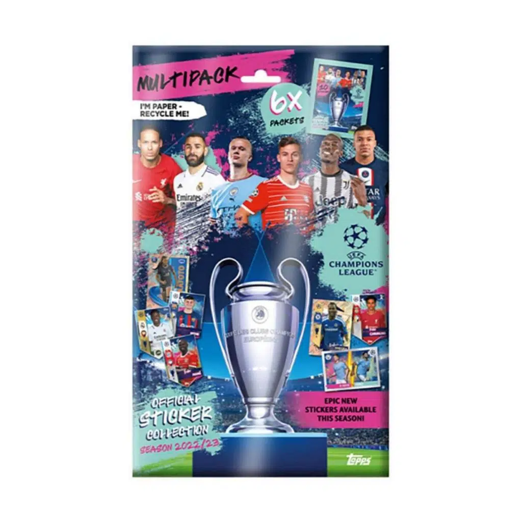 Topps Uefa Şampiyonlar Ligi 2022-2023 Sezonu Stickerları – Multi Paket